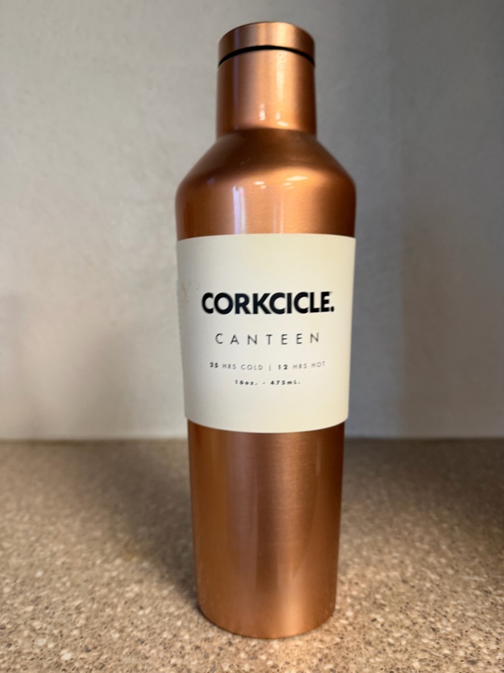 Corkcicle Copper Canteen - Insulated Water Bottle 16oz.